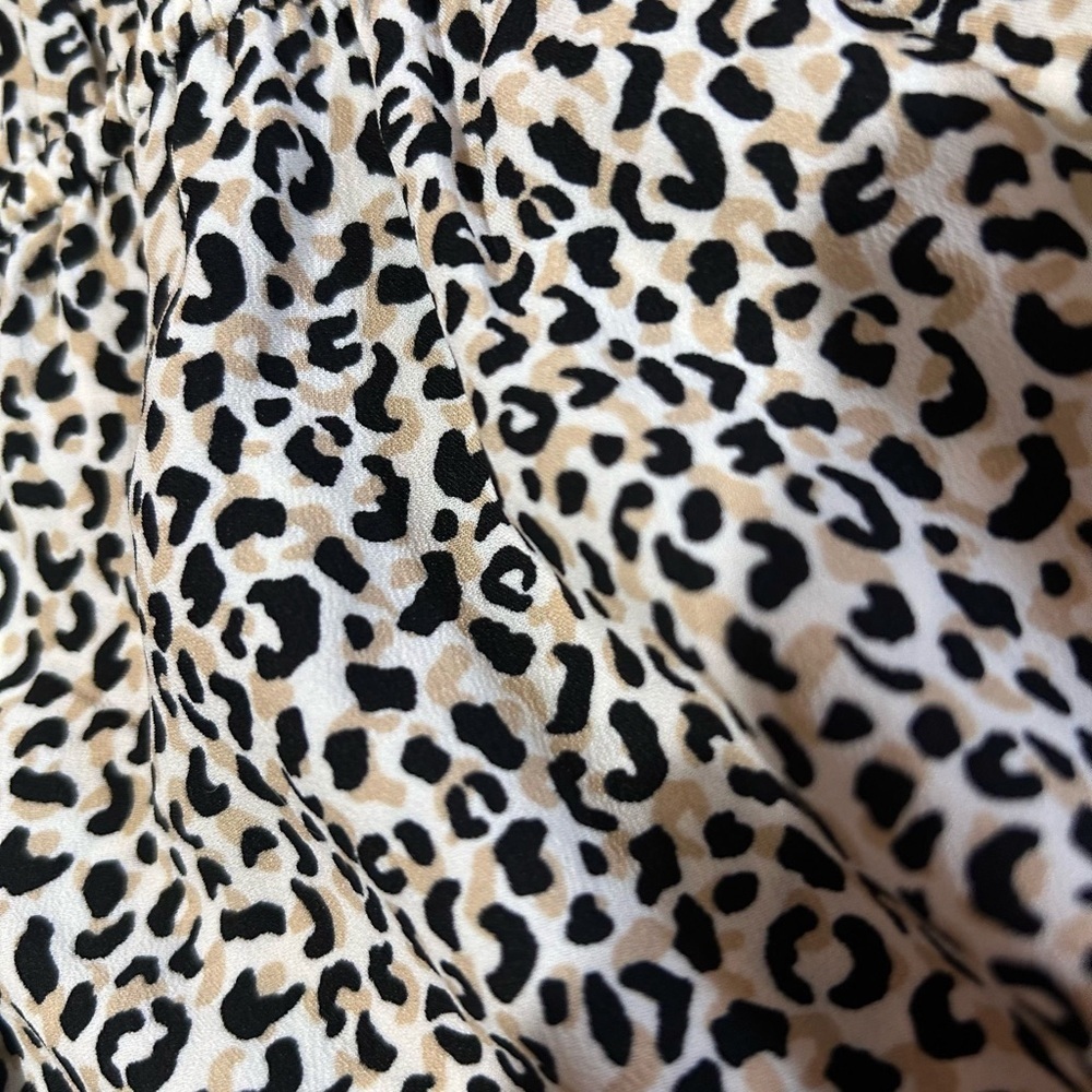 LOFT Black and White Midi Dress - Picture 4 of 9